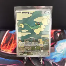 Pokemon TCG Drampa Scarlet Violet Temporal Forces 184/162 Illustration Rare - Image 1