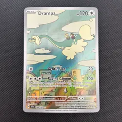 Pokemon TCG Drampa Scarlet Violet Temporal Forces 184/162 Illustration Rare - Image 2