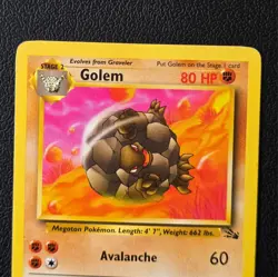 Pokemon Fossil Golem 36/62 Vintage WOTC Uncommon - Image 2