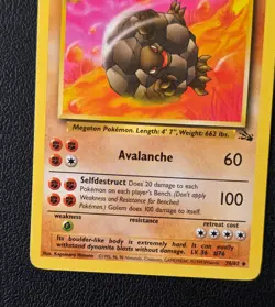 Pokemon Fossil Golem 36/62 Vintage WOTC Uncommon - Image 3