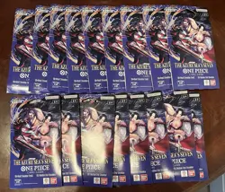 One Piece OP-14 The Azure Sea's Seven Sleeved Booster Packs x17 English Sealed - Image 1