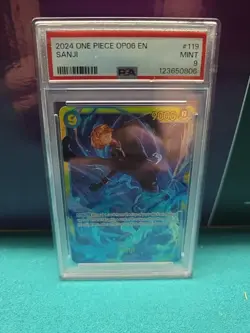 2024 ONE PIECE OP06-WINGS OF THE CAPTAIN #119 SANJI PSA 9 - Image 1