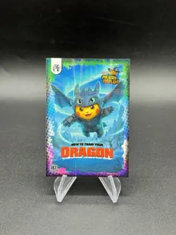 How To Train Your Dragon Holo Pikachu Cosplay Set 2025 Pokemon Chase Card 197 - Image 1
