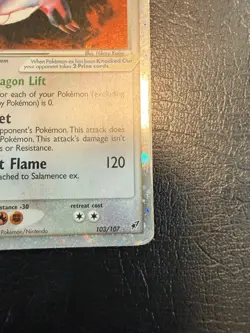 Pokemon TCG Salamence EX Deoxys 103/107 Holographic Rare Card HP - Image 4