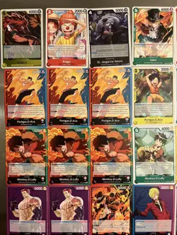 One Piece Card Lot! Monkey D. Luffy, Nami,, Zoro, Sanji– Anime TCG 35 cards - Image 3