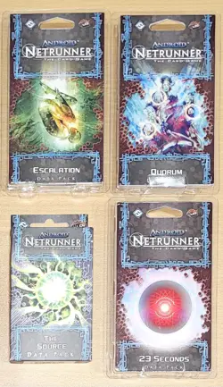 ANDROID NETRUNNER THE CARD GAME sets AND 21, AND36, AND38, AND41 - Image 1