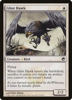 Glint Hawk Scars of Mirrodin LP MTG - Image 1