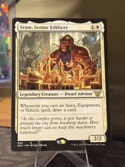 Sram, Senior Edificer Adventures in the Forgotten Realms MTG Regular LP - Image 1