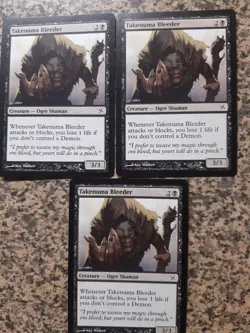 MTG 3 x Takenuma Bleeder - Betrayers of Kamigawa - Image 1