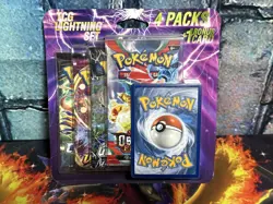 Pokemon TCG Lightning Set 4 Packs W/ Ultra Prism Crown Zenith Obsidian Vivid - Image 1