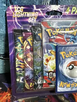 Pokemon TCG Lightning Set 4 Packs W/ Ultra Prism Crown Zenith Obsidian Vivid - Image 2