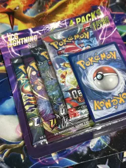 Pokemon TCG Lightning Set 4 Packs W/ Ultra Prism Crown Zenith Obsidian Vivid - Image 5