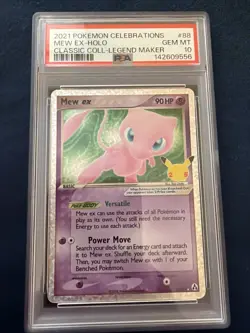 2021 POKEMON CELEBRATIONS CLASSIC COLL #88 MEW EX-HOLO PSA 10 - Image 1