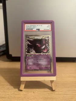 Pokemon Gengar Prime 94/102 PSA 9 Mint HGSS Triumphant Holo Rare 2010 - Image 1