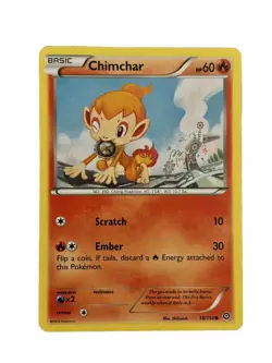 New: 2016 Pokemon TCG Chimchar Steam Siege 18 Regular Common - Image 1