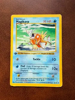 Magikarp - Pokemon 1999 Base Set 35/102 - Uncommon - 1st Edition - LP/MP - Image 1