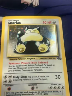 Pokemon Snorlax 11/64 Jungle Holo Rare Unlimited 90 HP English The Pokemon Comp… - Image 2
