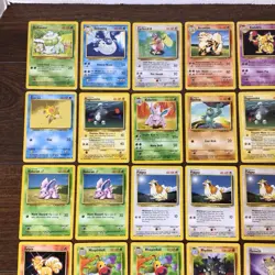 74 Card Lot Vintage Pokemon Base Jungle Fossil - Most Lightly/Moderately Played - Image 2