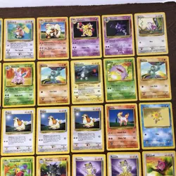 74 Card Lot Vintage Pokemon Base Jungle Fossil - Most Lightly/Moderately Played - Image 3