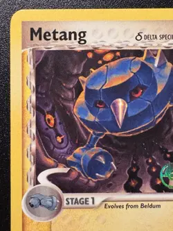 Prerelease Metang 49/113 EX Delta Species Pokemon Card Rare Stamped Near Mint - Image 3