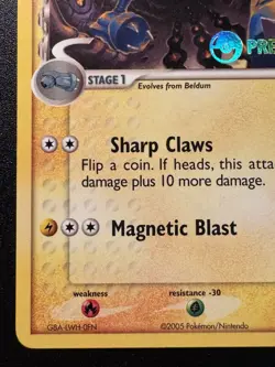Prerelease Metang 49/113 EX Delta Species Pokemon Card Rare Stamped Near Mint - Image 5
