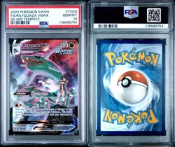 PSA 10 GEM MINT - 2022 Pokemon SWSH Silver Tempest Rayquaza VMAX TG20 Full ART - Image 3