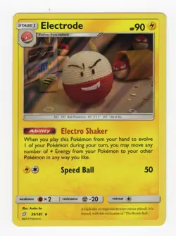 Electrode 39/181 SM - Team Up Set Holo Rare Pokemon Card - Near Mint - Asako Ito - Image 1