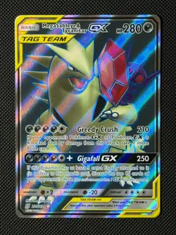 Pokemon Cards Mega Sableye & Tyranitar GX 225/236 Unified Minds Rare Ultra - Image 1