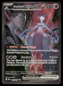 Pokemon Cards Team Rocket's Mewtwo ex 231/182 Destined Rivals NM *4 - Image 1