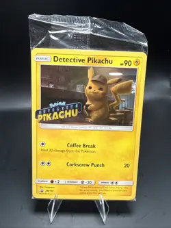 Pokemon 2019 Black Star Promo SM190 DVD Stamped Holo Detective Pikachu Sealed - Image 1