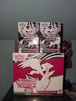 Brand New SEALED Pokemon TCG White Flare Elite Trainer Box ETB 2 Booster Bundle - Image 1