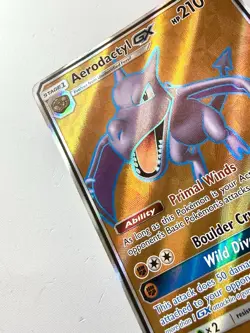 Aerodactyl GX 224/236 Unified Minds Full Art Ultra Rare Pokemon Card 2019 NM - Image 2