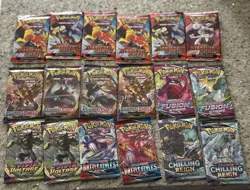 Pokemon TCG Mixed Loose Booster Packs New & Factory Sealed (Lot Of 18) - Image 1