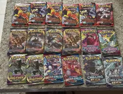 Pokemon TCG Mixed Loose Booster Packs New & Factory Sealed (Lot Of 18) - Image 2
