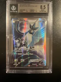Articuno 25/83 Generations Pokemon Full Art Ultra Rare BGS 8.5 PSA - Image 1