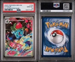 2025 POKEMON MEG EN-MEGA EVOLUTION #134 IVYSAUR ILLUSTRATION RARE PSA10 - Image 3