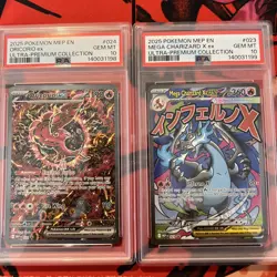 POKEMON 2025 MEGA CHARIZARD X ex #023 ORICORIO ex #024 UPC SEQUENTIAL PSA 10 - Image 1
