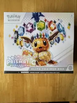 Pokemon Scarlet & Violet Prismatic Evolutions ETB 9 Booster packs - Image 1