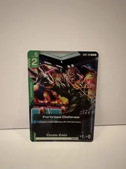 GD01-106 Fortress Defence R Foil Gundam Card Game - Image 1
