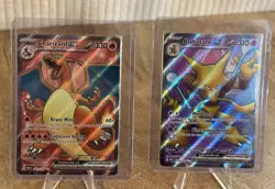 2 Scarlet & Violet 151 Pokemon Card Lot Charizard Alakazam Holo - Image 1