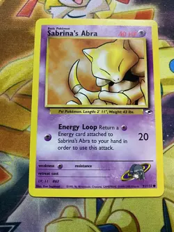 SABRINA’S ABRA - Gym Heroes Set - 91/132 - Common - Pokemon Card - NM - Image 1