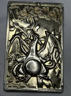 1999 Pokemon 23K Gold Plated Trading Card - #6 Charizard - Burger King Edition - Image 1