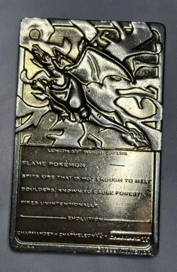 1999 Pokemon 23K Gold Plated Trading Card - #6 Charizard - Burger King Edition - Image 2