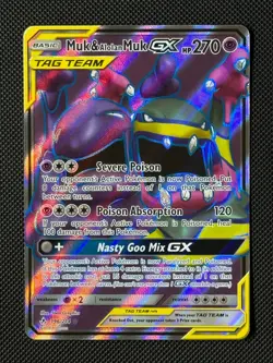 Pokemon Cards Muk & Alolan Muk GX 196/214 Unbroken Bonds Rare Ultra *1 - Image 1