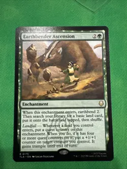 Earthbender Ascension – TLA #175 | MTG Avatar Legends | Green Enchantment - Image 1