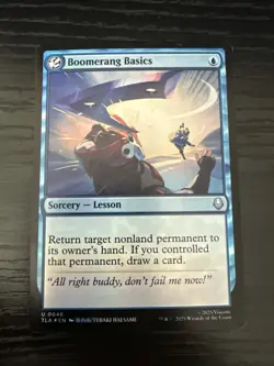 Boomerang Basics (Foil) Avatar The Last Airbender Magic The Gathering NM - Image 1