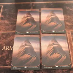 4x Mountain 215 Mtg Unstable LP - Image 1