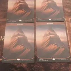 4x Mountain 215 Mtg Unstable LP - Image 3