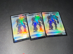 3 x Foil - Golem / Treasure Token - Outlaws of Thunder Junction - LP MTG - Image 1