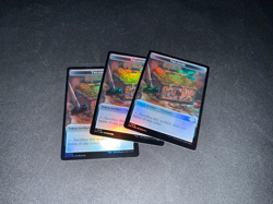 3 x Foil - Golem / Treasure Token - Outlaws of Thunder Junction - LP MTG - Image 2